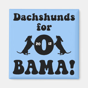 Íman dachshunds para Obama