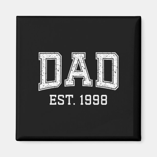 Íman Dad Est 1998 Dad D Fathers Day Ized  (Frente)