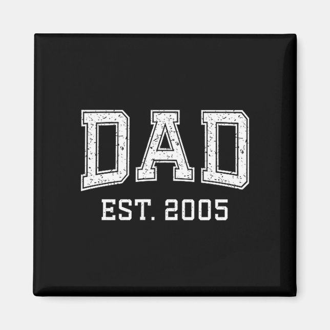 Íman Dad Est 2005 Dad D Fathers Day Ized  (Frente)