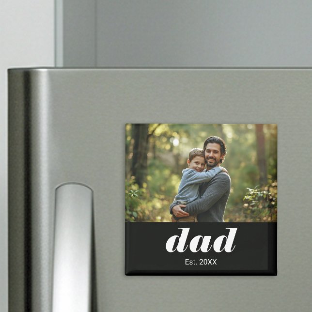 Íman Dad Established Photo Father's Day (Criador carregado)