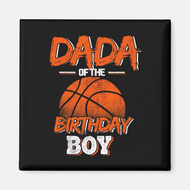 Íman Dada do Pai F de Basquete de Birthday Boy (Frente)