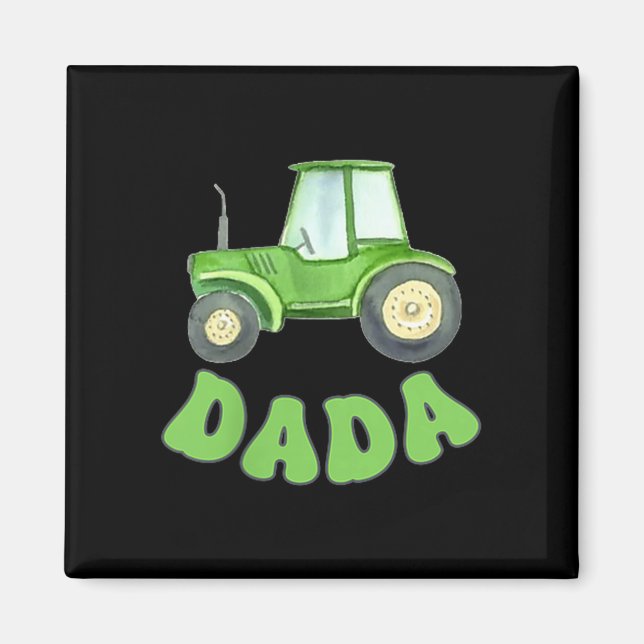 Íman Dada Of The Birthday Boy Tractor Farm Trucks Famil (Frente)