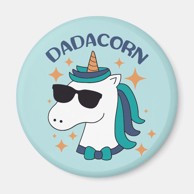Íman Dadacorn com óculos de sol (Frente)