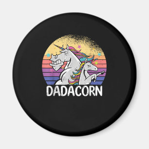 Íman Dadacorn unicórnio Pai e filha pai papai gordo