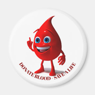 Íman Dádiva de sangue, tipo sanguíneo