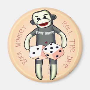 Íman Dados de Macaco de Meia