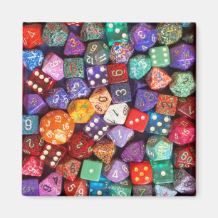 Íman dados multicolorido