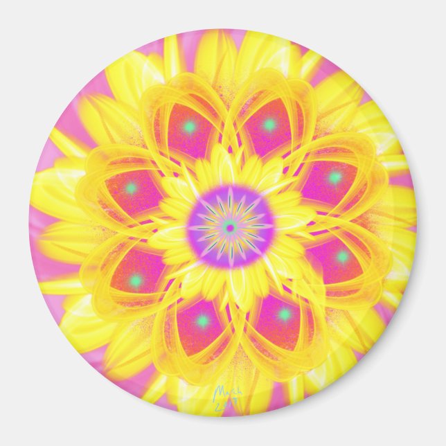 Íman Daffodil por ventoinha (Frente)