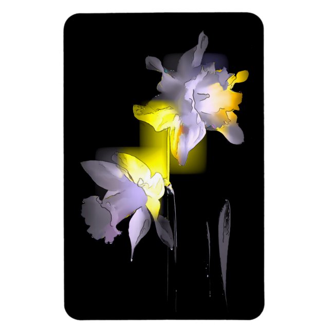 Íman Daffodils Cubist (Vertical)