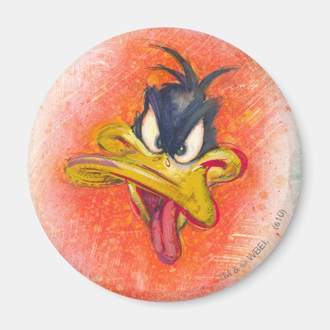Íman DAFFY DUCK™ em laranja (Frente)