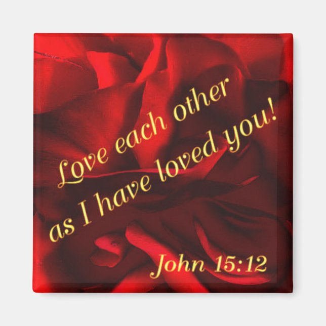 Íman Dahlia vermelha (Frente)