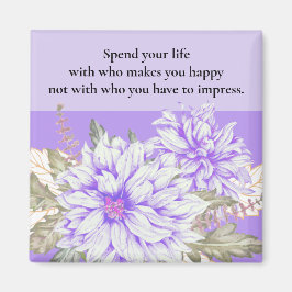 Íman Dahlias - Imagem de Favor do Casamento Ametist