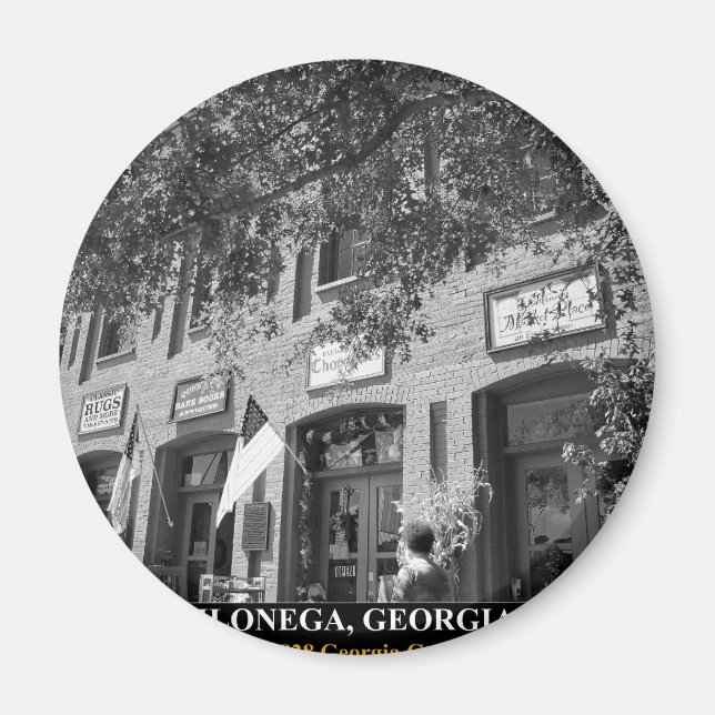 Íman DAHLONEGA - Lar do Dourado Rush de 1828 na Geórgia (Frente)