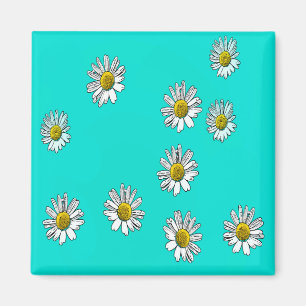 Íman Daisies desenhadas
