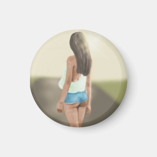 ÍMAN DAISY DUKGIRL SHORTS ART MAGNET (Frente)