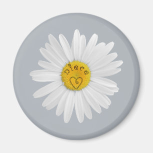 Íman Daisy Flower For Niece Art Customize Background