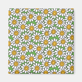 Íman Daisy Flowers Pattern