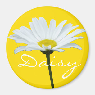 Íman Daisy Imã de geladeira Cheerful Flower Daisy Gift
