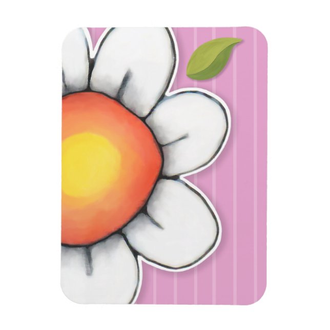 Íman Daisy Joy rosa Magnet Premium (Vertical)
