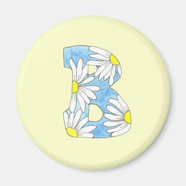 Íman Daisy Monograma B Magnet (Frente)