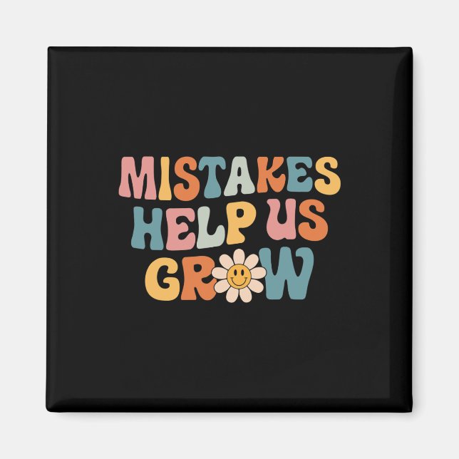 Íman Daisy Positive Growth Mindset Retro Professor Back (Frente)