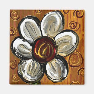 Íman Daisy & Swirls - ímã