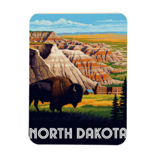 Íman Dakota do Norte EUA Badlands e Viagem pela Pradari