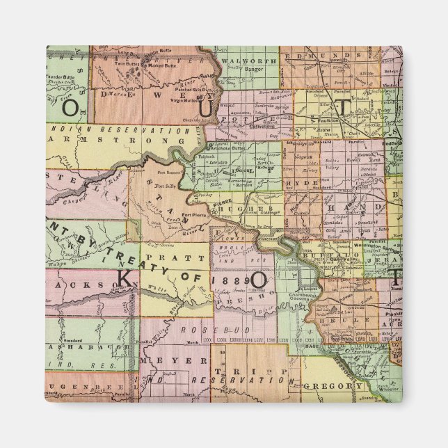 Íman Dakota do Sul (Frente)