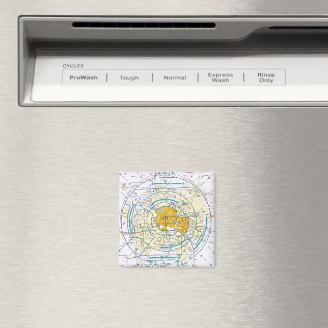 Íman Dallas Ft Gráfico de Flyway do Worth (In Situ (Dishwasher))