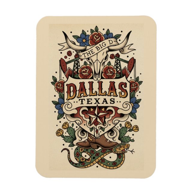 Íman Dallas Texas (Vertical)
