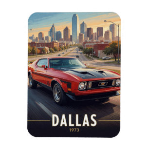 Íman Dallas Texas Carro de Desempenho Clássico 1973