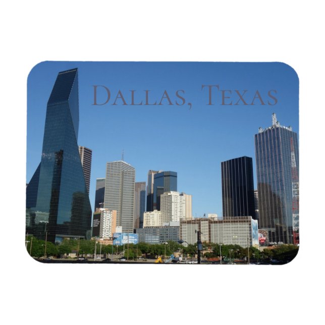Íman Dallas Texas Designer Magnet (Horizontal)