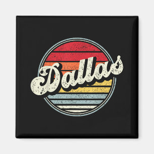 Íman Dallas Texas Tx Home State Legal Estilo 70s Sunset