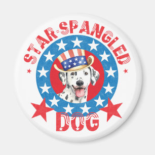 Íman Dalmatian patriótico