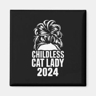 Íman Dama de Gato sem Filhos 2024 Cabelo Americano Desg