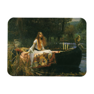 Íman Dama de Shalott no Barco por John William Waterhou