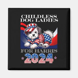 Íman Damas De Cachorro Para Harris 2024 Kamala Presiden