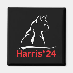Íman Damas dos Gatos para Kamala Gato 2024 Presidente K