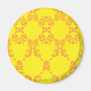 Íman Damasco amarelo alaranjado