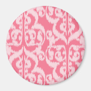 Íman Damasco do Moorish de Ikat - máscaras do rosa