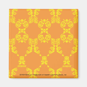 Íman Damasco laranja-amarelo