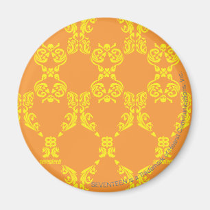 Íman Damasco laranja-amarelo