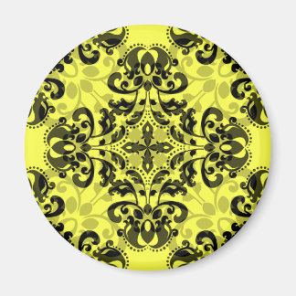 Íman Damasco preto-e-amarelo legante