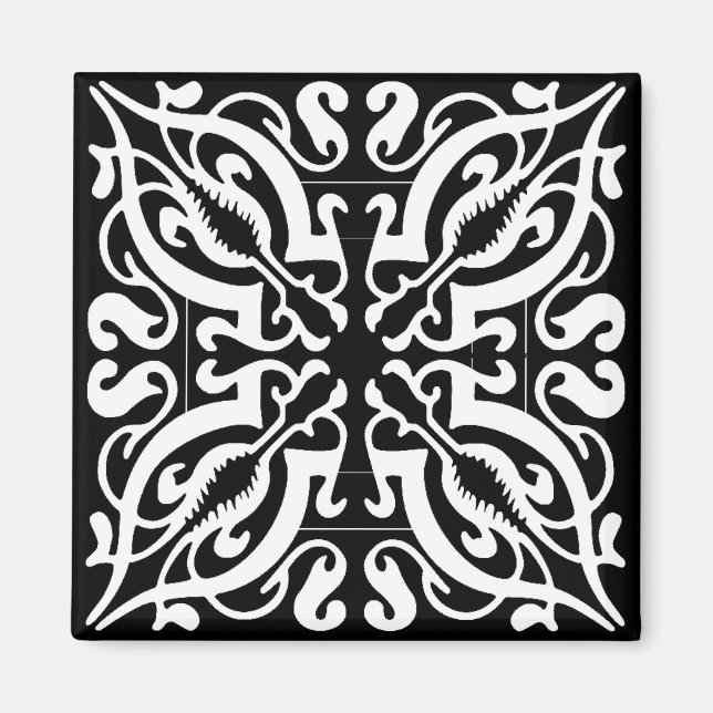 Íman Damasco PRETO e BRANCO (Frente)