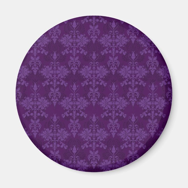 Íman Damasco Roxo Duas Cores (Frente)