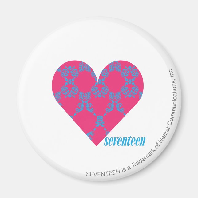 Íman Damask Aqua-Magenta 4 (Frente)