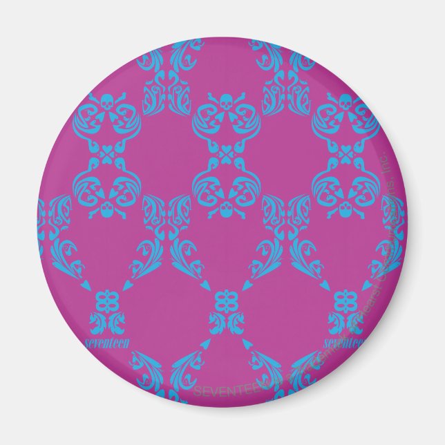 Íman Damask Aqua-Purple (Frente)