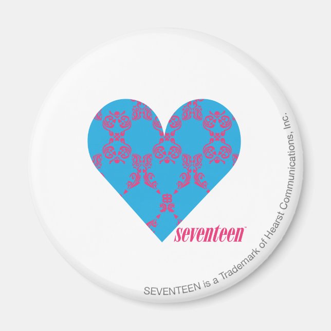 Íman Damask Magenta-Aqua 3 (Frente)