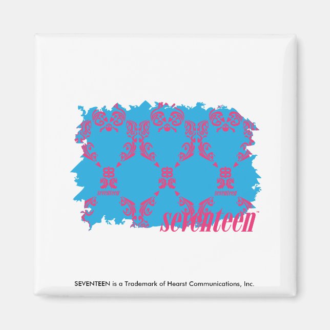 Íman Damask Magenta-Aqua 4 (Frente)