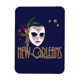 Íman Damask New Orleans Mask Magnet